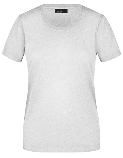 Koszulka Damska Slim Fit Bawelniana JN901 - Ash (Heather)