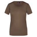 Koszulka Damska Slim Fit Bawełniana JN901 - Brown