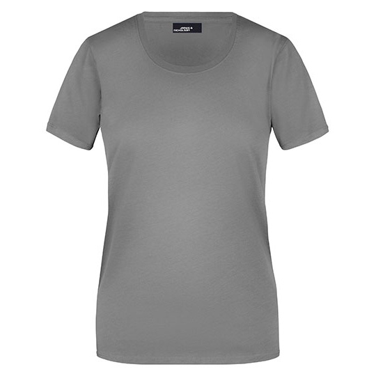Koszulka Damska Slim Fit Bawełniana JN901 - Dark Grey (Solid)