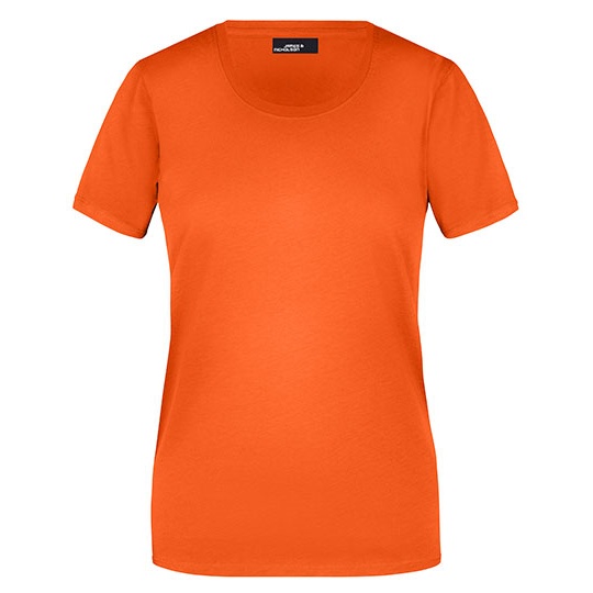 Koszulka Damska Slim Fit Bawełniana JN901 - Dark Orange