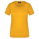 Koszulka Damska Slim Fit Bawełniana JN901 - Gold Yellow