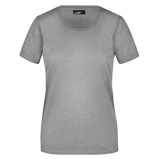 Koszulka Damska Slim Fit Bawełniana JN901 - Grey Heather