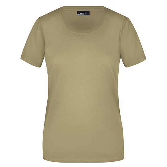 Koszulka Damska Slim Fit Bawełniana JN901 - Khaki