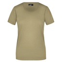 Koszulka Damska Slim Fit Bawełniana JN901 - Khaki