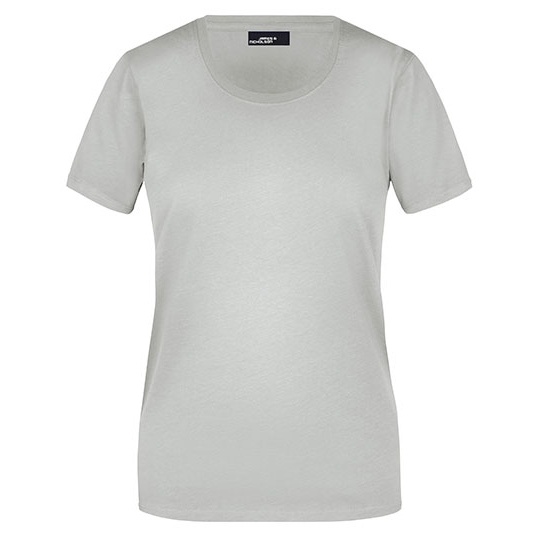 Koszulka Damska Slim Fit Bawelniana JN901 - Light Grey