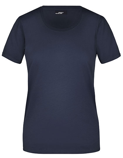 Damski T-shirt slim JN901 - Navy