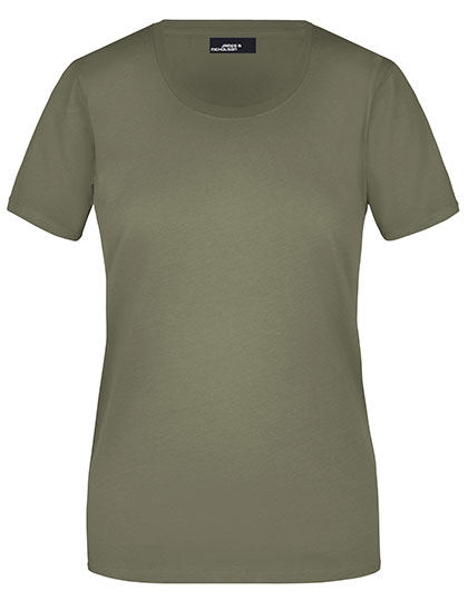 Koszulka Damska Slim Fit Bawełniana JN901 - Olive