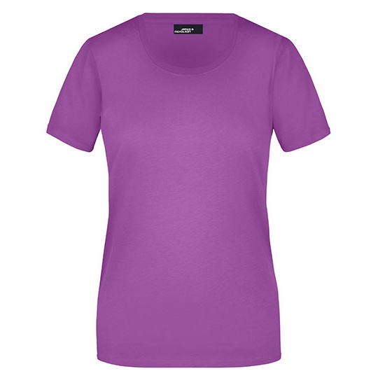 Koszulka Damska Slim Fit Bawełniana JN901 - Purple