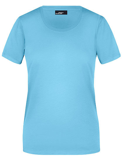 Damski t-shirt slim JN901 - Sky Blue