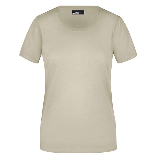 Koszulka Damska Slim Fit Bawelniana JN901 - Stone