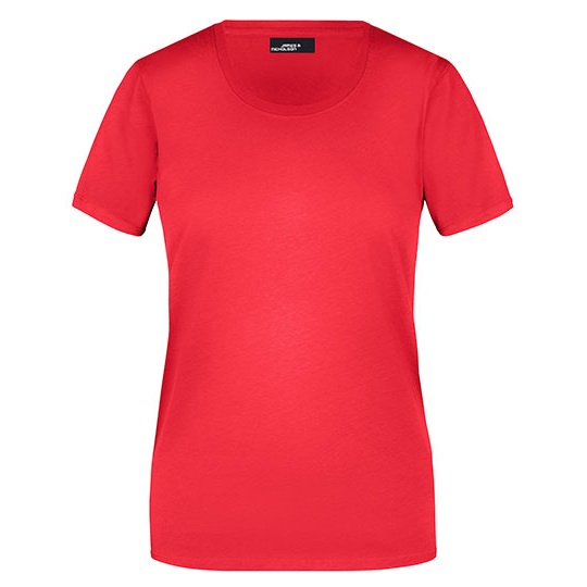 Koszulka Damska Slim Fit Bawelniana JN901 - Tomato