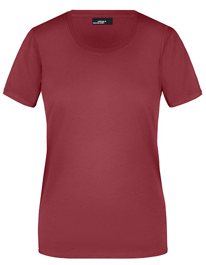 Koszulka Damska Slim Fit Bawełniana JN901 - Wine