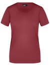 Koszulka Damska Slim Fit Bawełniana JN901 - Wine