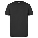 T-shirt Meski Slim Bawelniany JN911 - Black