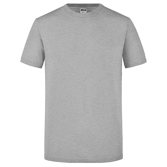 T-shirt Meski Slim Bawelniany JN911 - Grey Heather