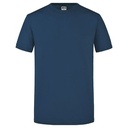 T-shirt Męski Slim Bawełniany JN911 - Navy