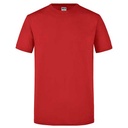 T-shirt Męski Slim Bawełniany JN911 - Red