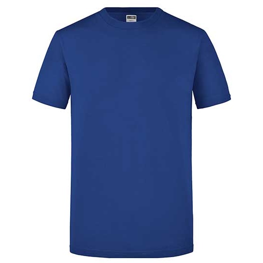 T-shirt Meski Slim Bawelniany JN911 - Royal