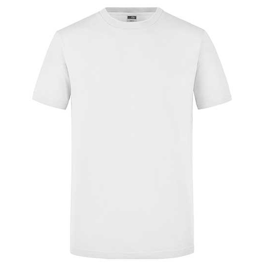 T-shirt Meski Slim Bawelniany JN911 - White