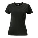 Koszulka Damska Slim Fit Bawelniana JN971 - Black