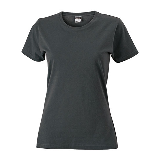 Damski t-shirt slim JN971 - Graphite (Solid)
