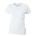 Koszulka Damska Slim Fit Bawełniana JN971 - White