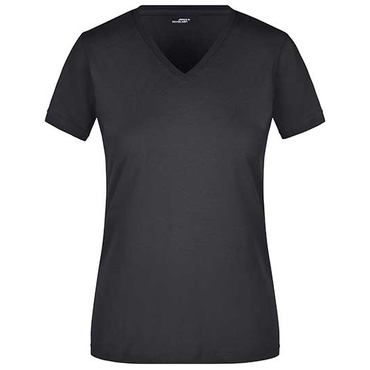 Koszulka Damska Slim Bawelniana JN972 - Black