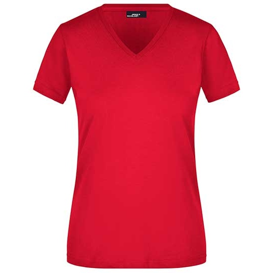 Koszulka Damska Slim Bawelniana JN972 - Red