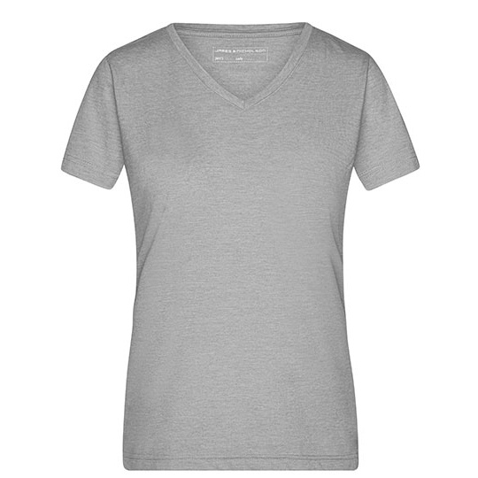 Koszulka Damska Slim Fit Melange JN973 - Grey Heather