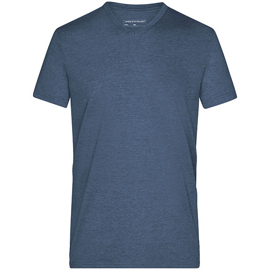 T-shirt męski JN974 - Blue Melange