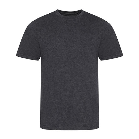 Koszulka tri-blend klasyczna JT001 - Heather Charcoal