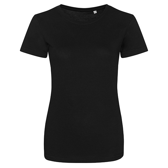 Damski T-shirt Tri-Blend JT001F - Solid Black