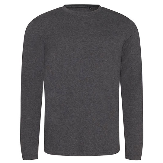 Koszulka Dlugi Rekaw Klasyczna Triblend JT002 - Heather Charcoal