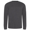 Koszulka Długi Rękaw Klasyczna Triblend JT002 - Heather Charcoal