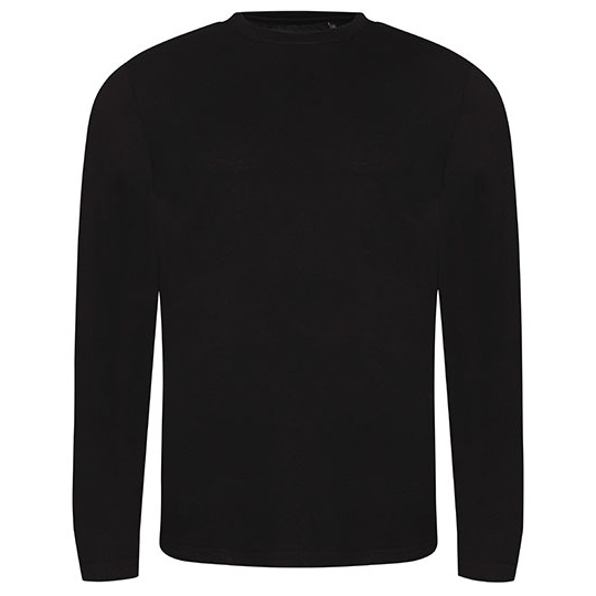 Koszulka Długi Rękaw Klasyczna Triblend JT002 - Solid Black