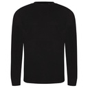 Koszulka Długi Rękaw Klasyczna Triblend JT002 - Solid Black