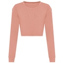 Longsleeve Damski Krótki Tri-blend JT016 - Dusty Pink