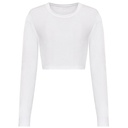 Longsleeve Damski Krótki Tri-blend JT016 - Solid White