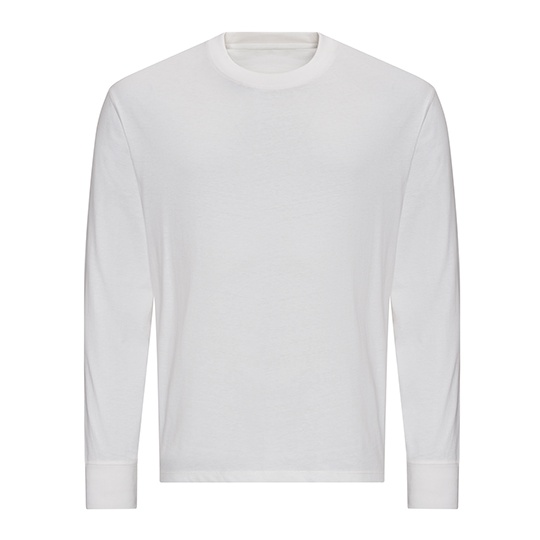 T-shirt oversize z długim rękawem JT019 - White