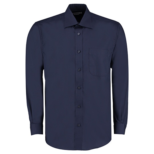 Koszula Meska Klasyczna Popelinowa Latwa w Pielegnacji K104 - Dark Navy