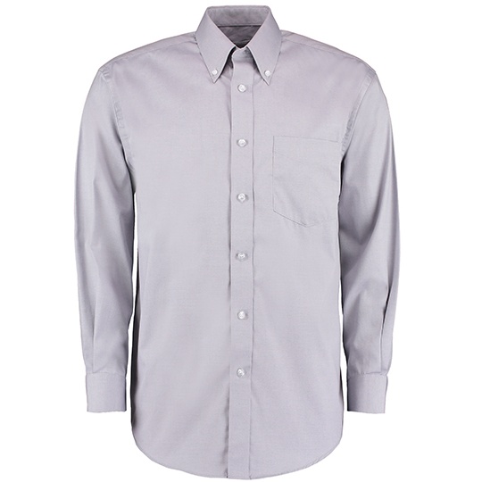 Koszula Meska Klasyczna Oxford K105 - Silver Grey (Solid)