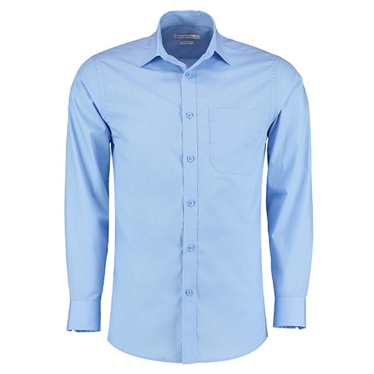 Koszula Meska Taliowana Popelinowa K142 - Light Blue