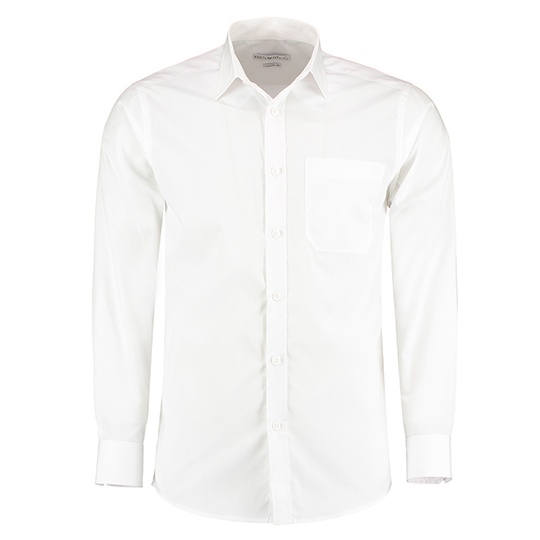 Męska koszula taliowana K142 - White