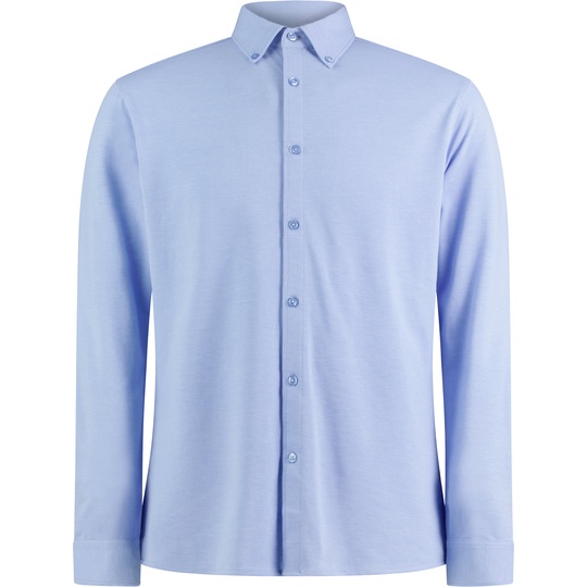 Koszula Męska Dopasowana Pika Strecz K143 - Light Heather Blue
