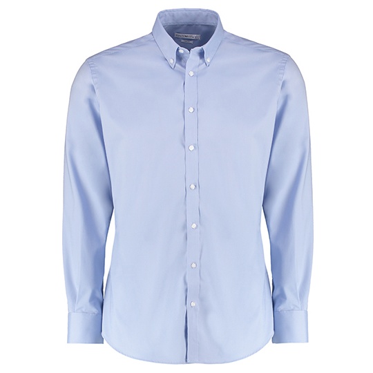 Męska koszula oxford slim fit K182 - Light Blue