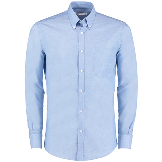 Koszula Meska Slim Fit Oxford Bawelniana K184 - Light Blue