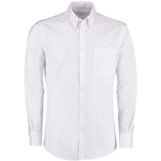 Koszula Meska Slim Fit Oxford Bawelniana K184 - White