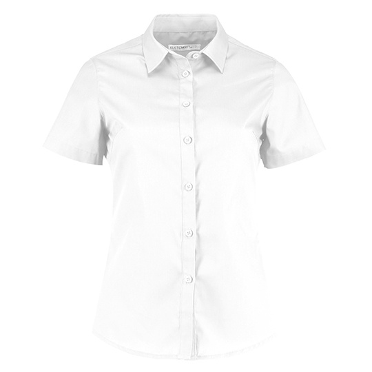 Koszula Damska Taliowana Popelinowa K241 - White