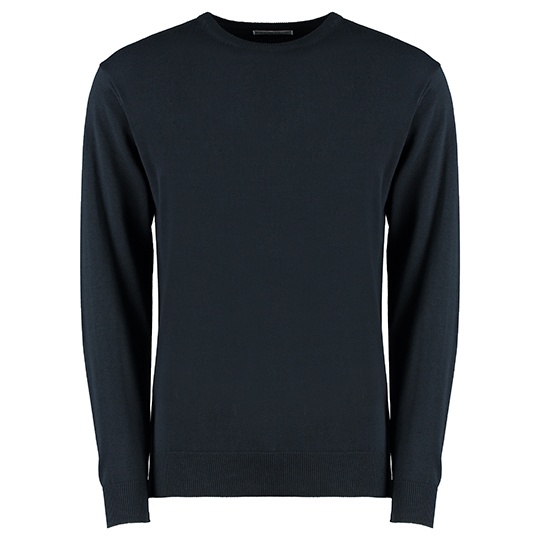 Sweter Meski Klasyczny Mieszanka Bawelny Akrylu K253 - Navy