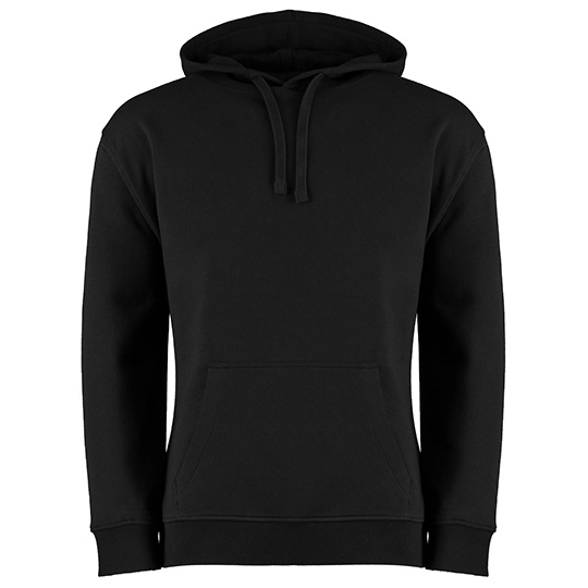 Bluza z Kapturem Klasyczna Czesany Jersey K333 - Black